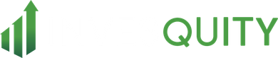 InvesQuity logo with green upward bars and white letters spelling 