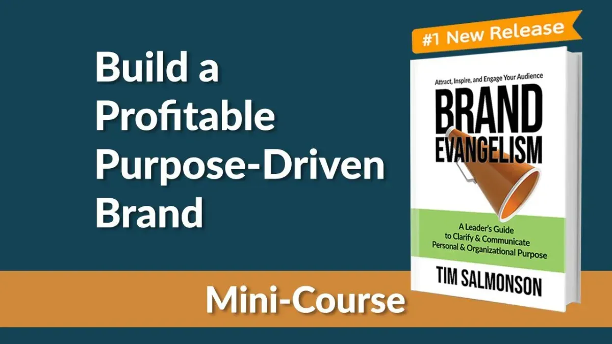 a book titled build a profitable purpose-driven brand mini-course