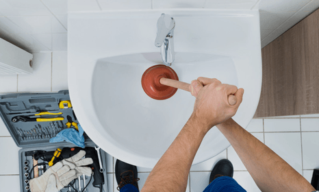 You can contact our professional plumbers