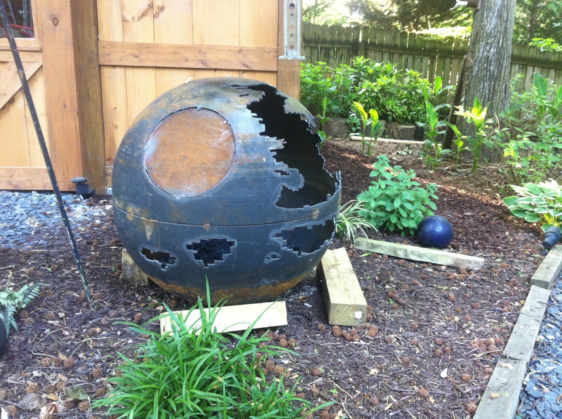 Death Star fire pit.