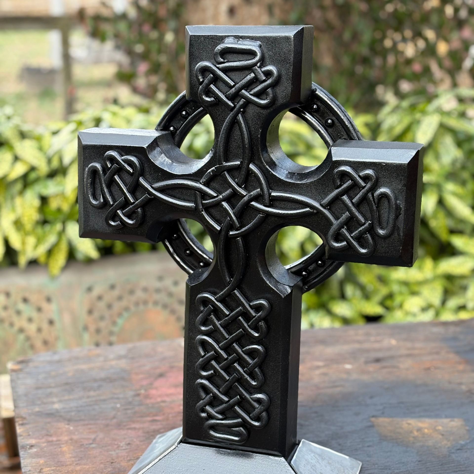 Celtic cross for mailbox topper