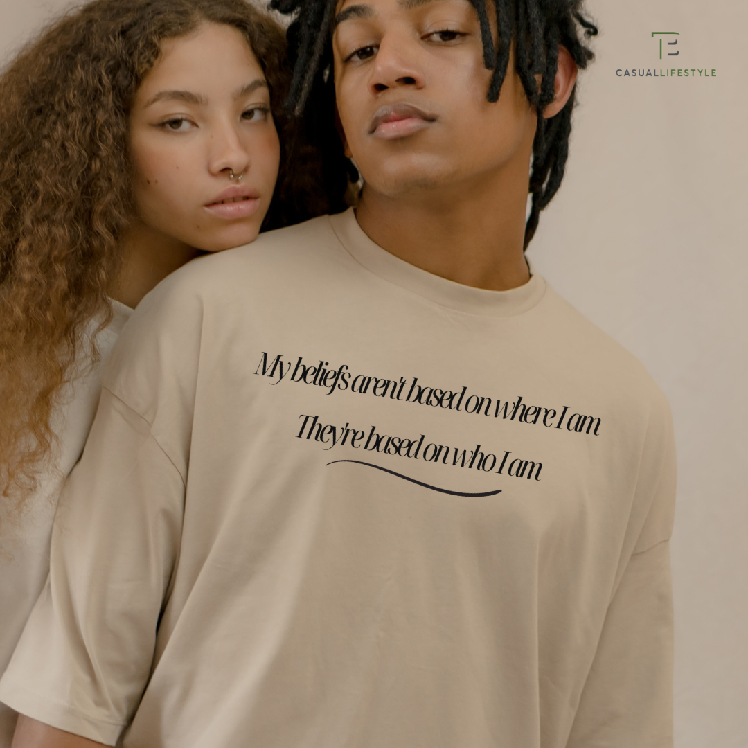 Young couple standing for their beliefs.