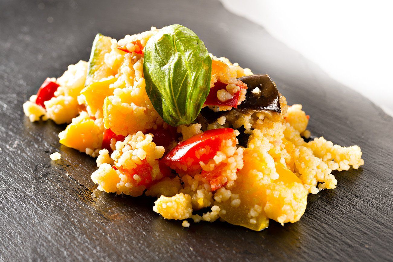 couscous on a plate