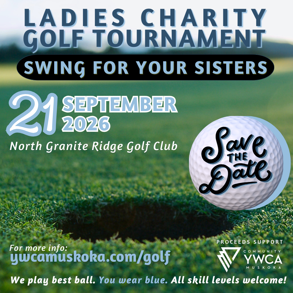Golf Tournament Poster Save the Date - Registration opens July 8, All Ladies Charity Golf Tournament September 10, 2025