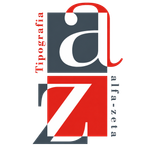 Logo tipografico “Afa-zuela” con lettere stilizzate rosse, grigie e bianche su sfondo bianco.