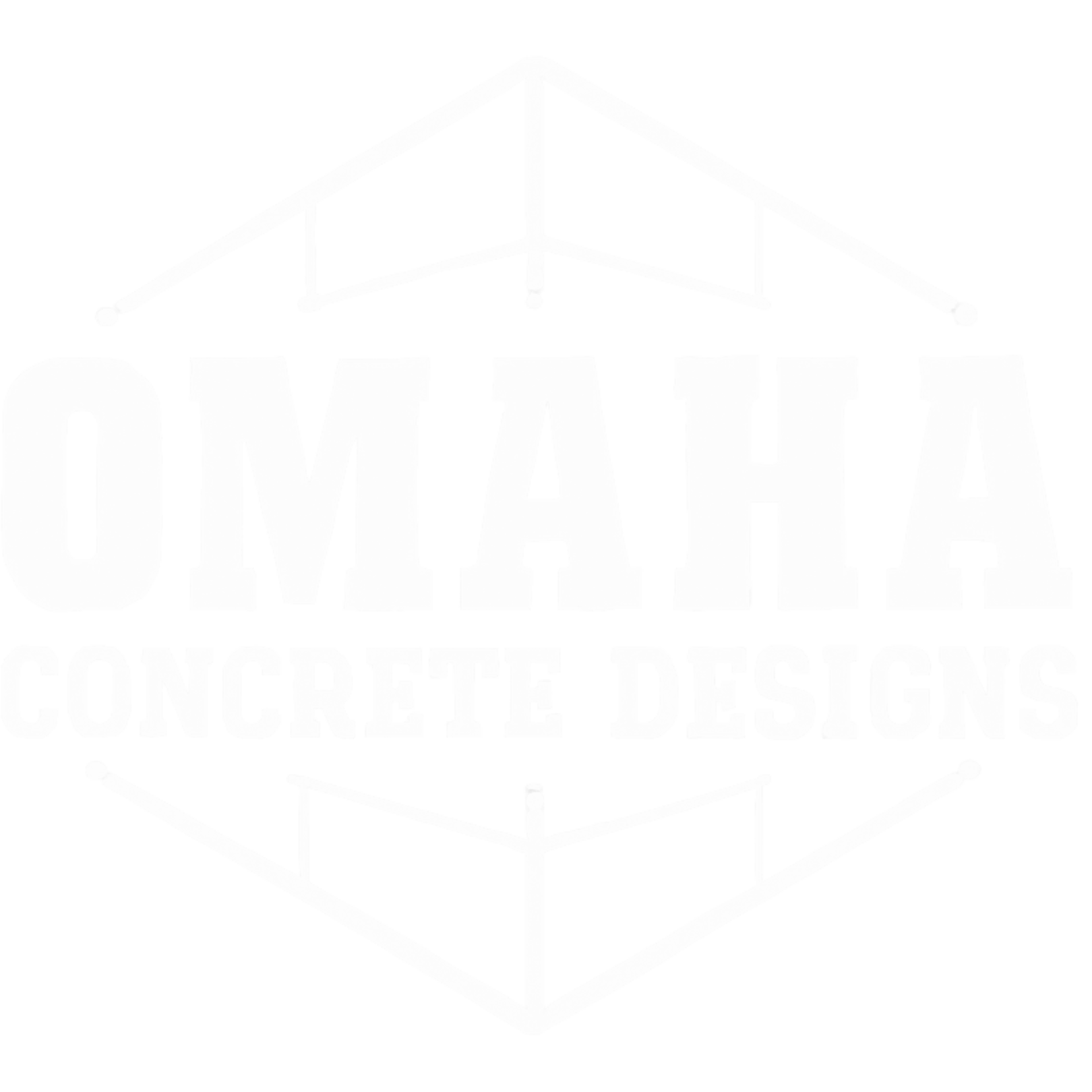 Omaha Concrete Designs White Logo