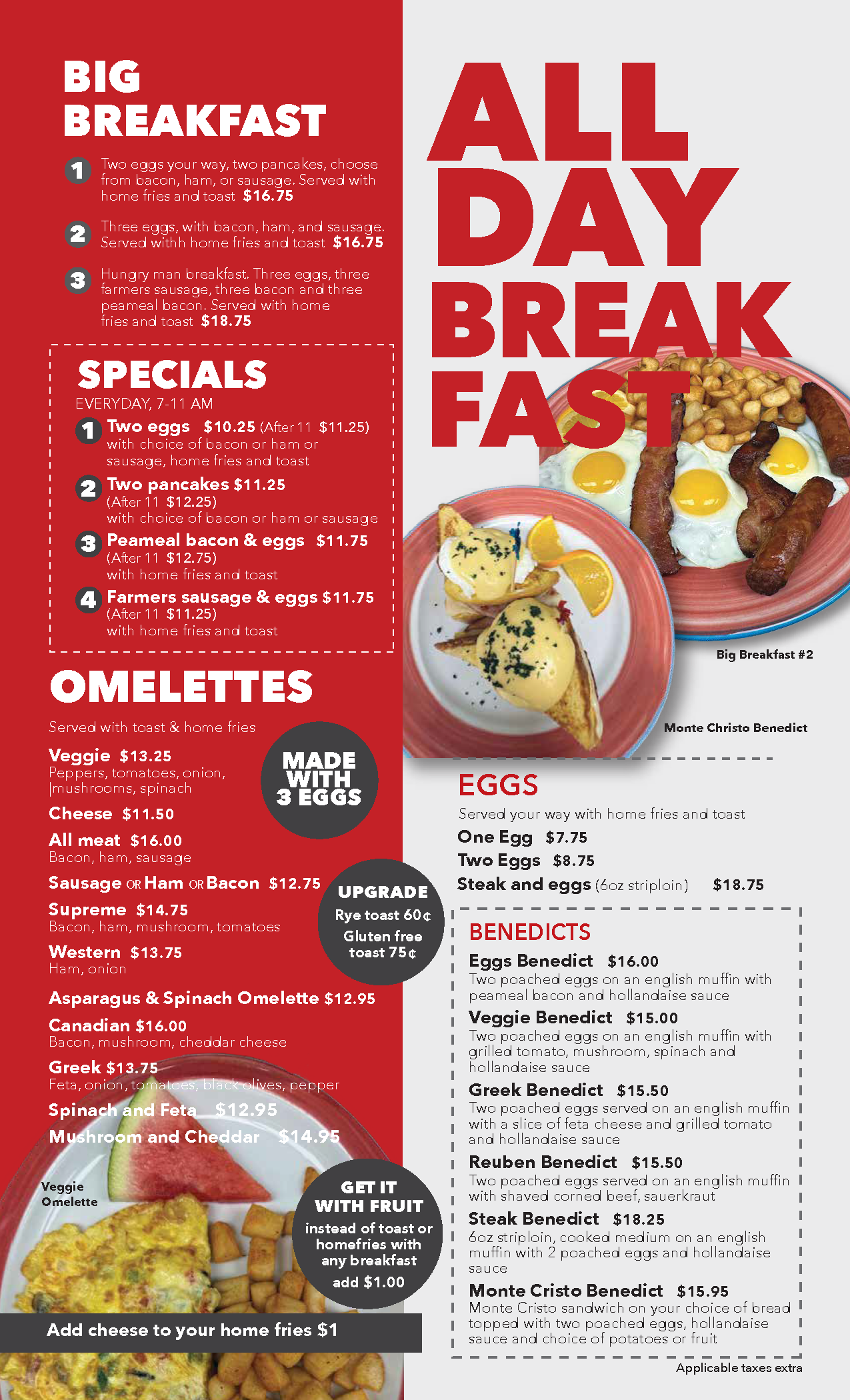 Menu Side 1