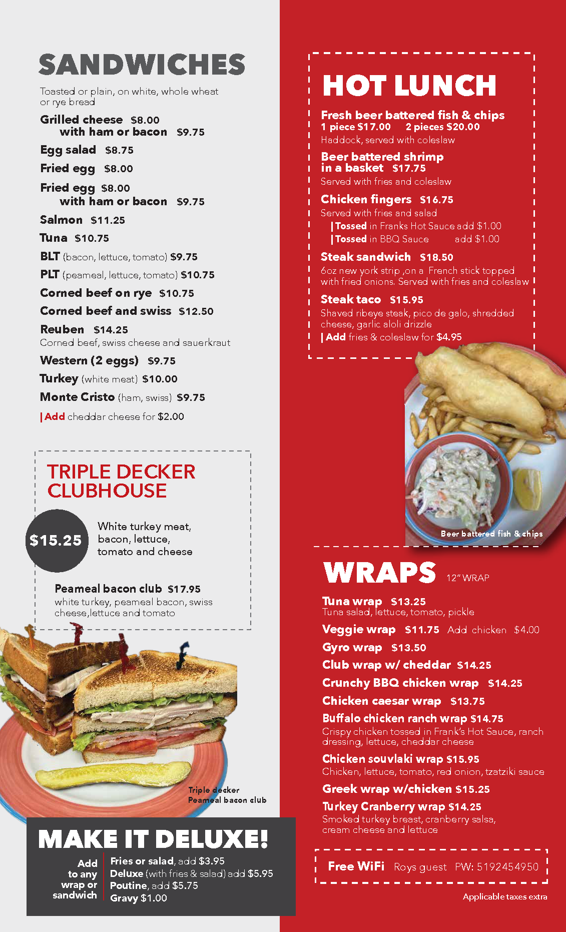 Lunch Menu