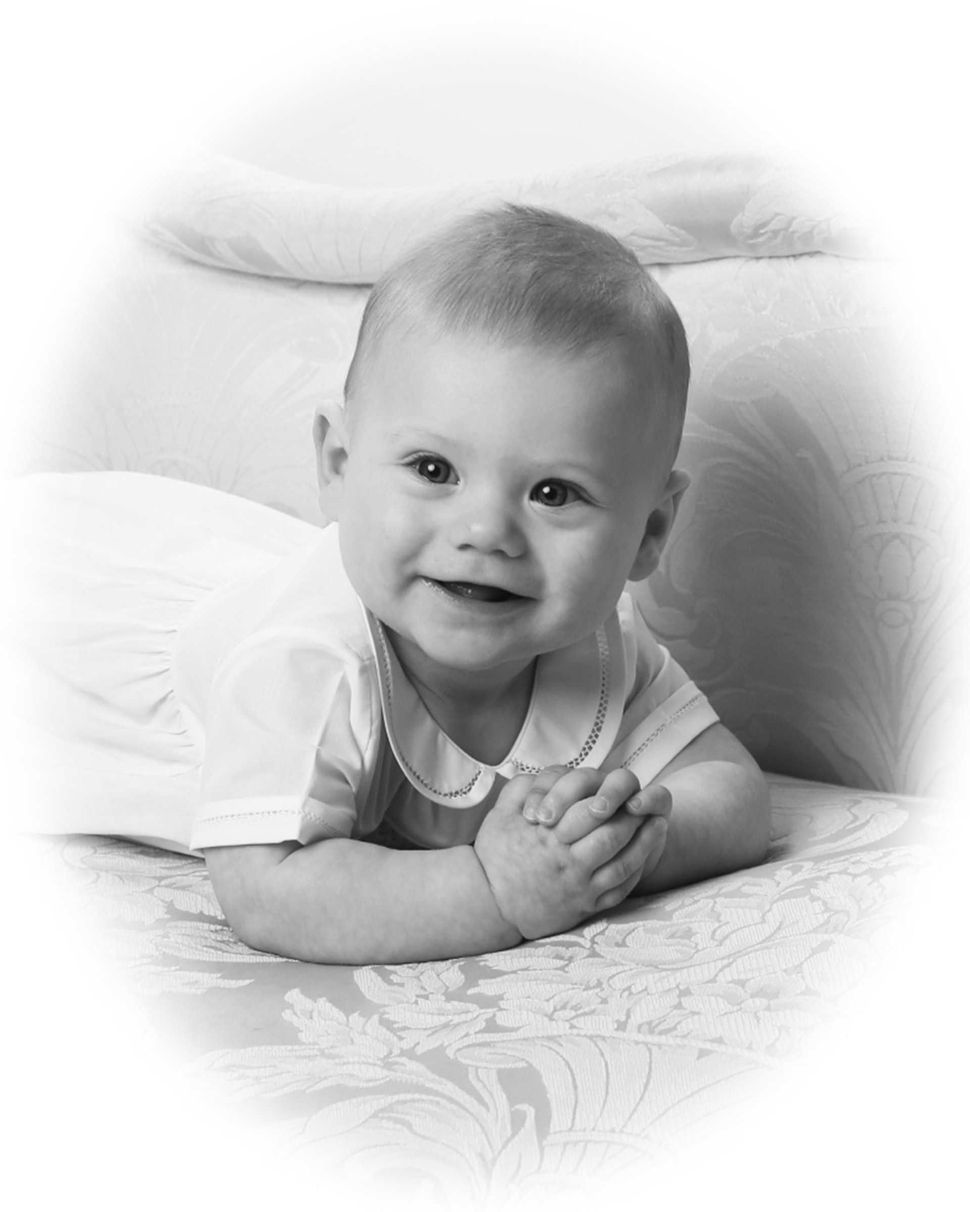 Classic portrait of baby in Nashville