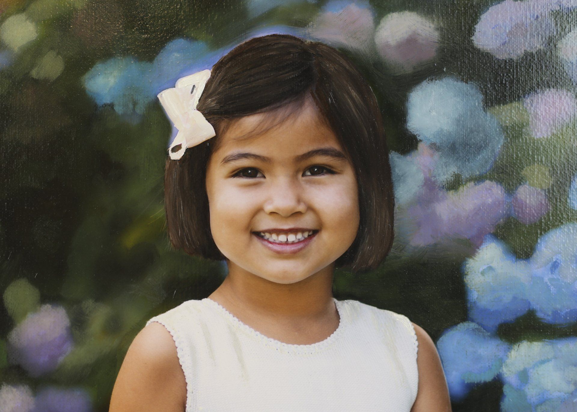 Beautiful outdoor portrait of girl