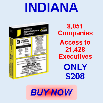 A box of indiana companies access to 21,438 executives