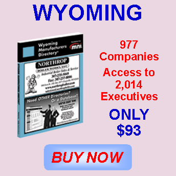 A book titled wyoming 977 companies access to 2,014 executives only $ 93