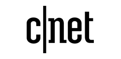 A black and white logo for cnet on a white background.