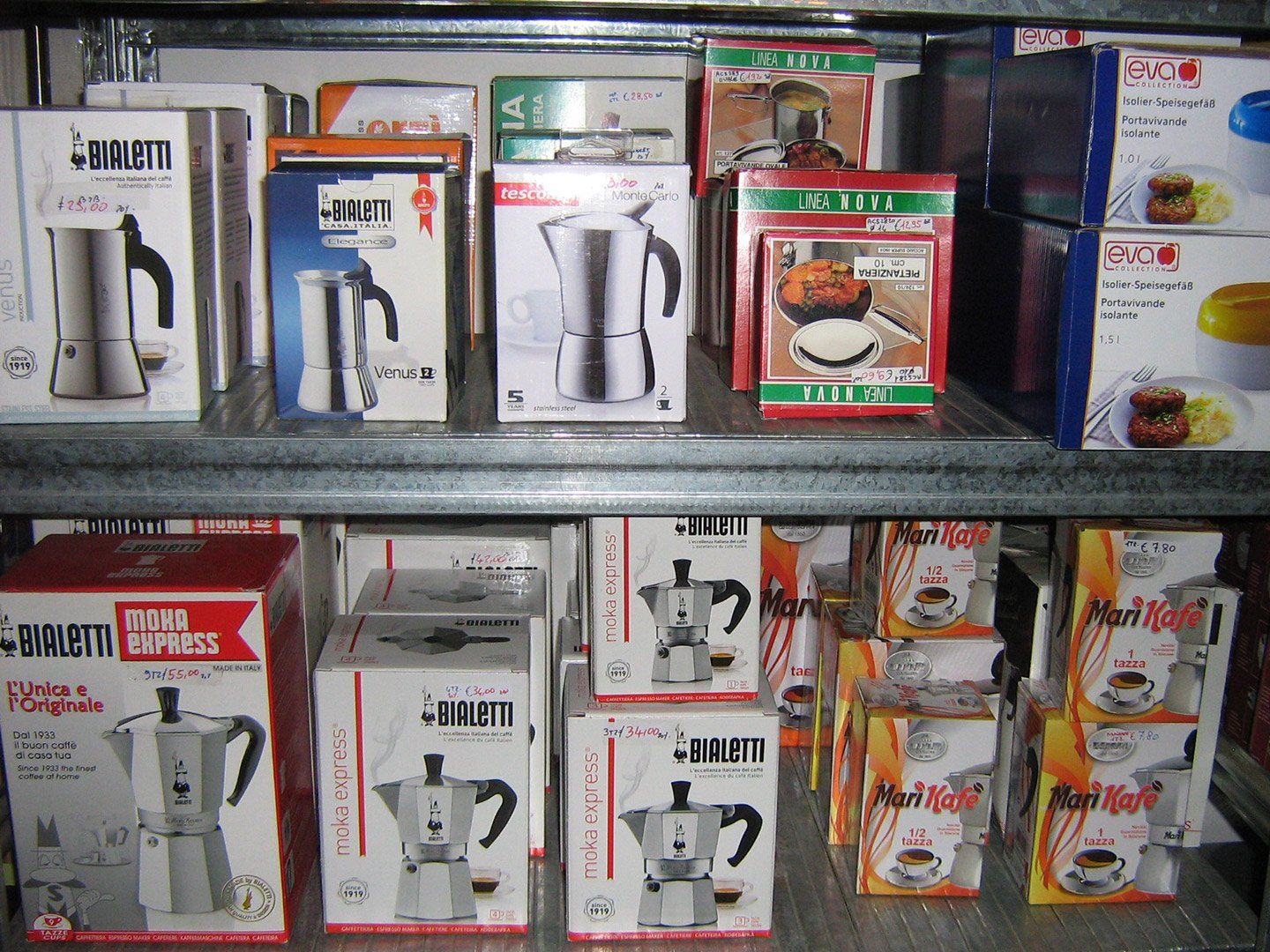assortimento moka per caffe