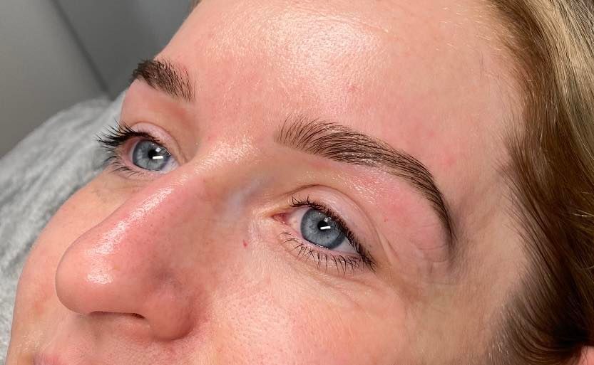 Close-up of a Person With Light Skin and Blue Eyes — Aspire Beauty & Nails in Wagga Wagga, NSW