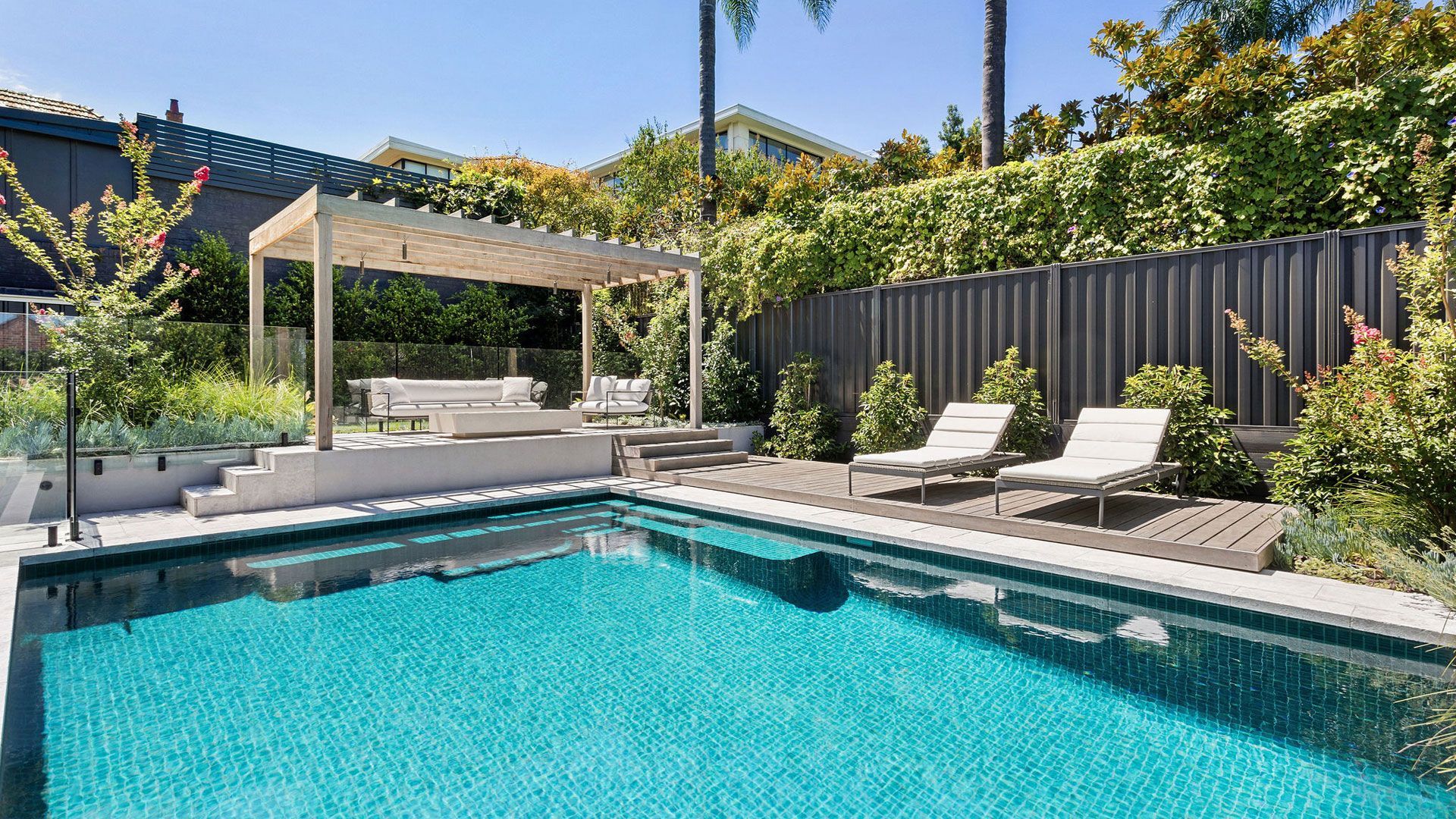 Backyard landscaping in Caulfield