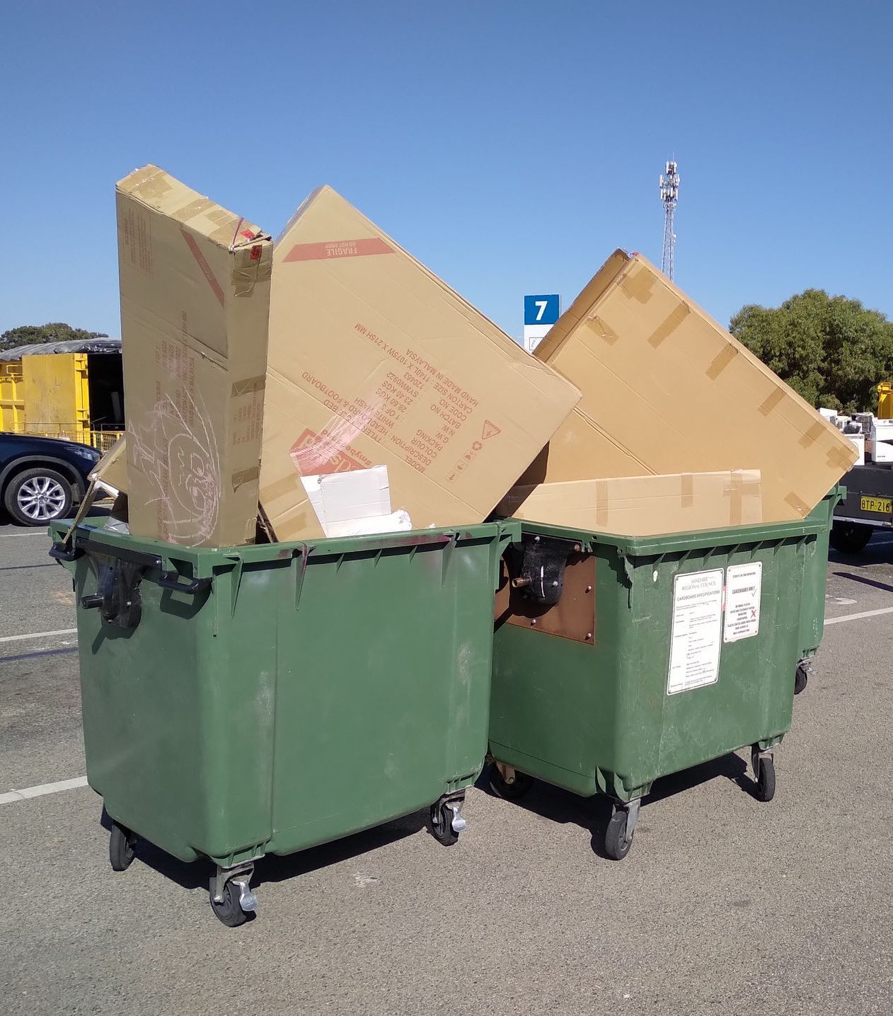 Cardboard box removal service