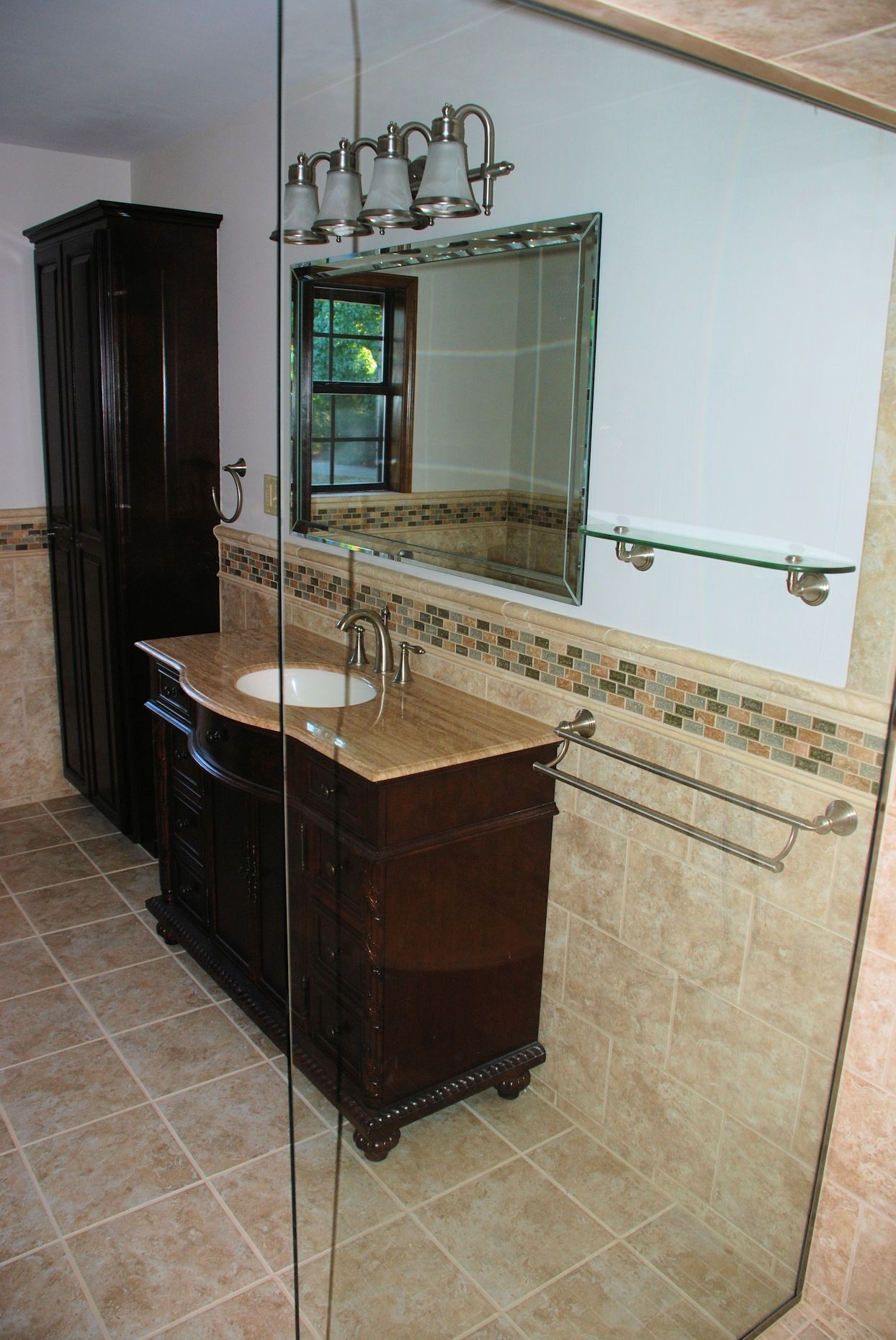 Bathroom With Mirror — Fort Smith, AR — Randall King Construction