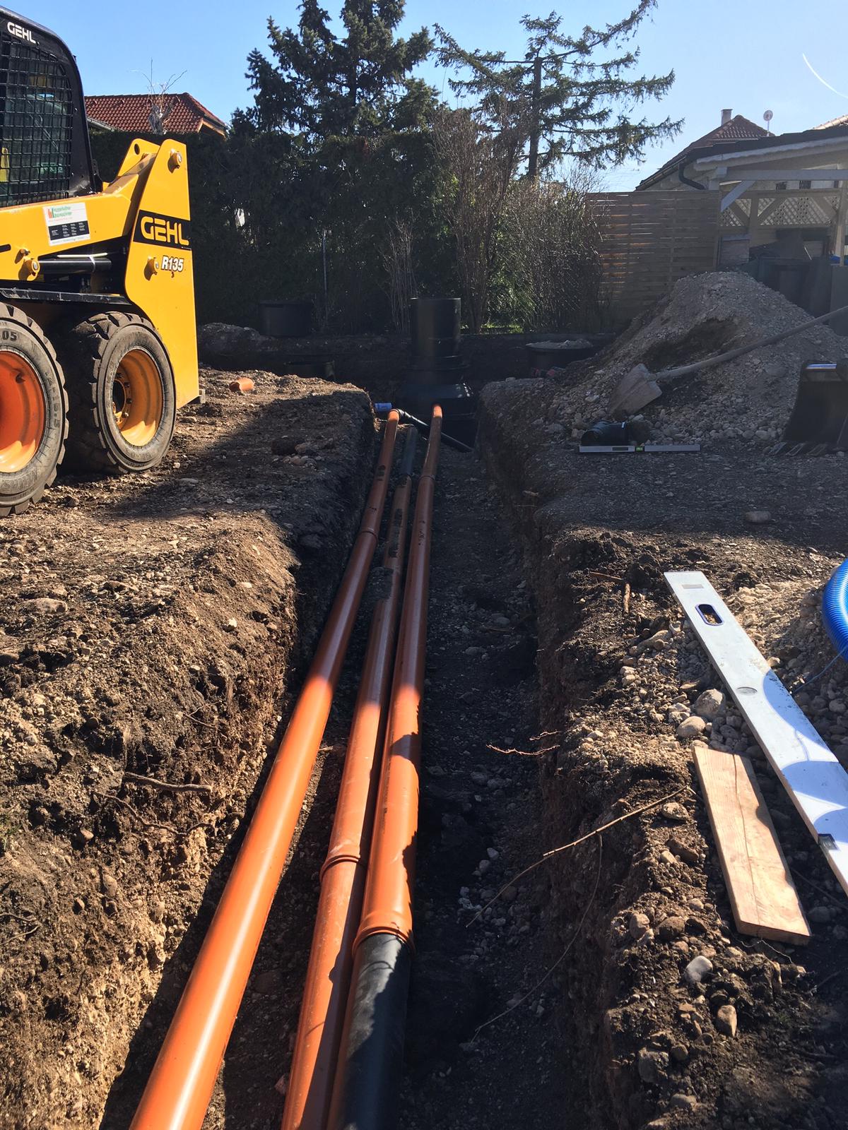 Rohrlegung & Baggerarbeiten
