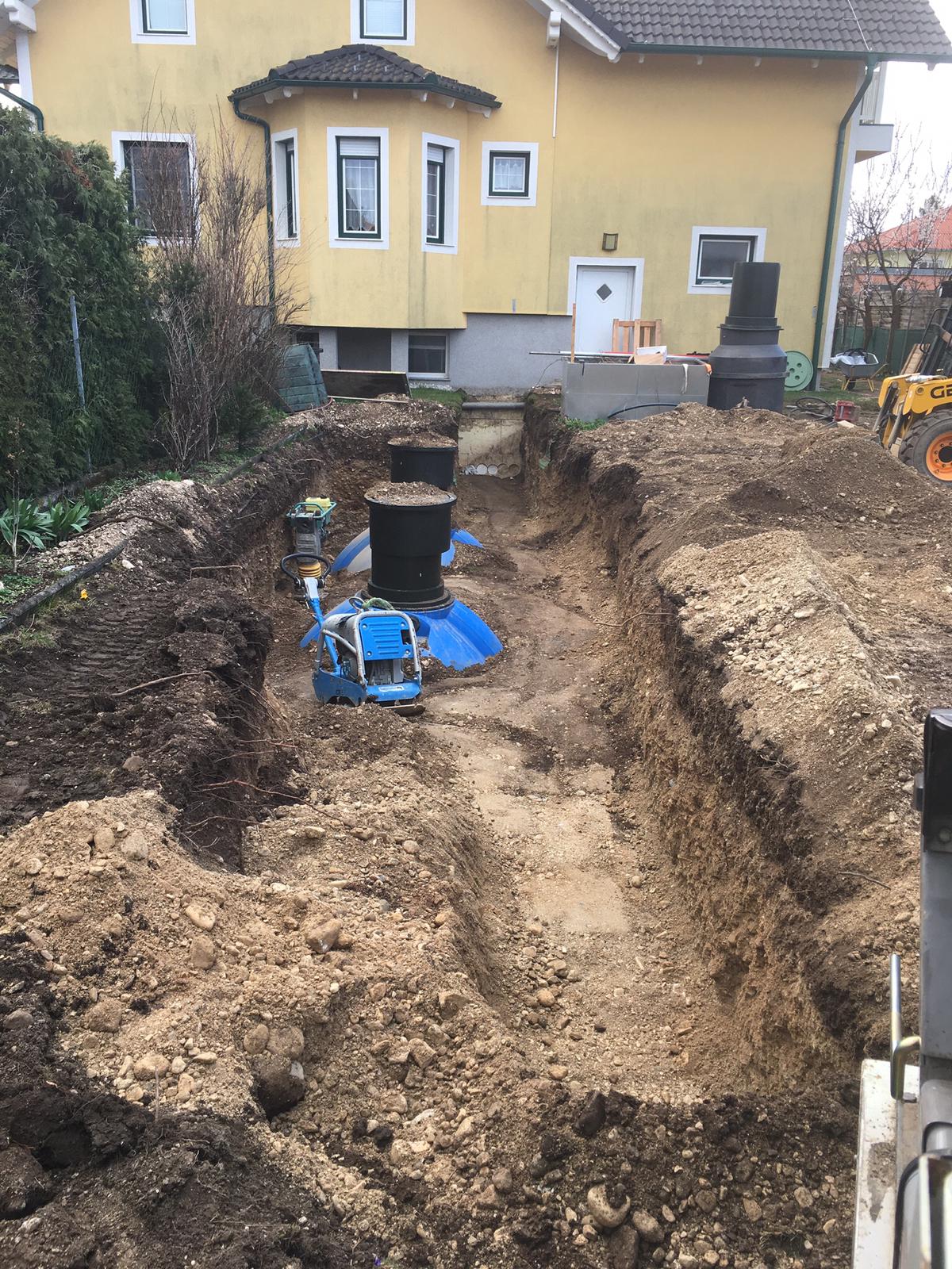 Rohrlegung & Baggerarbeiten