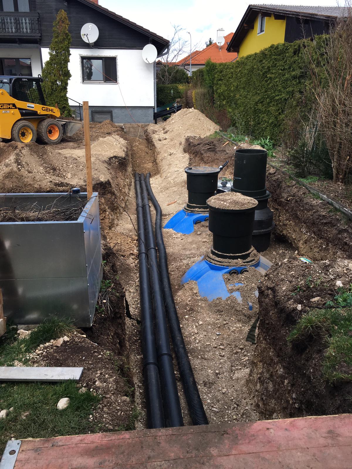 Rohrlegung & Baggerarbeiten