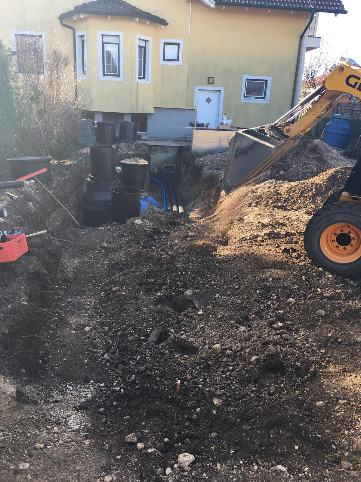 Rohrlegung & Baggerarbeiten