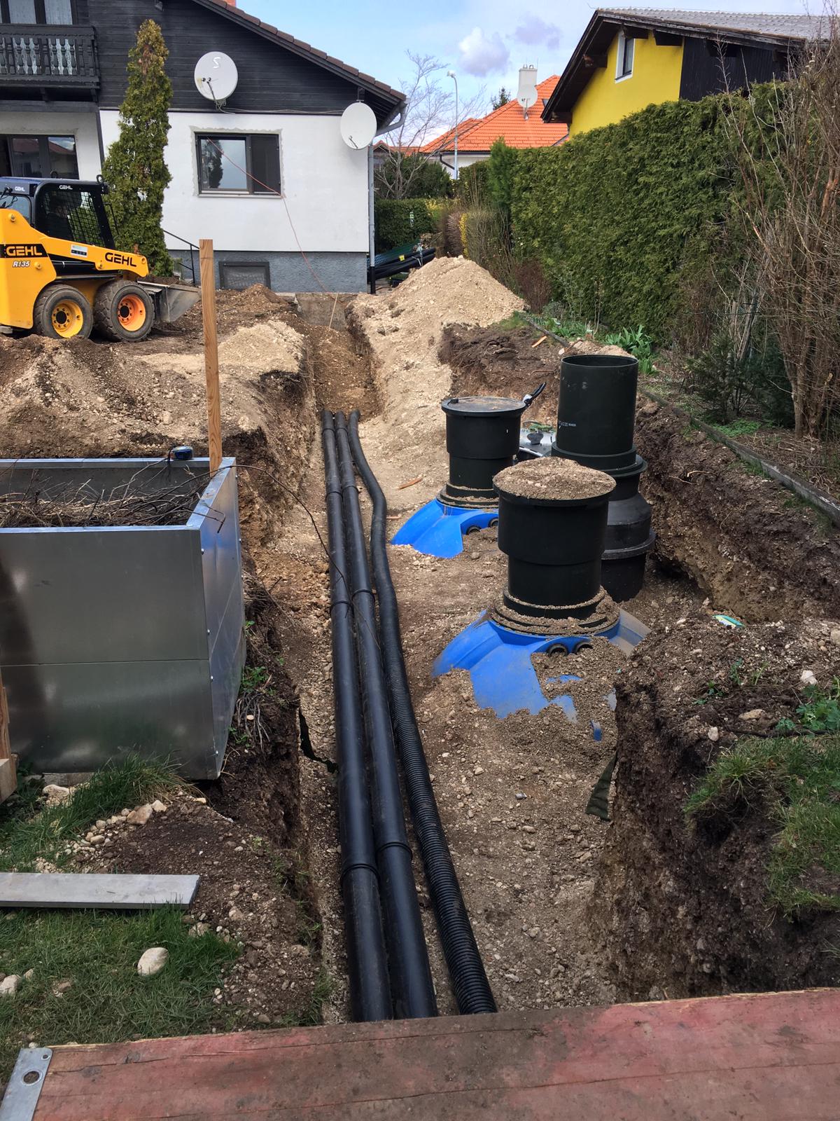 Rohrlegung & Baggerarbeiten