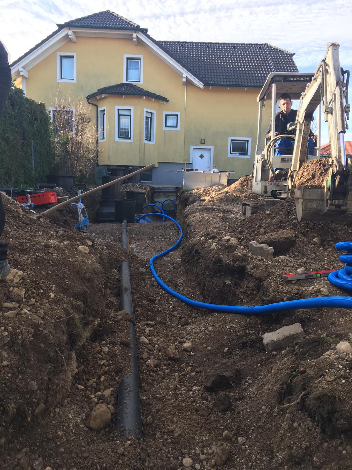 Rohrlegung & Baggerarbeiten