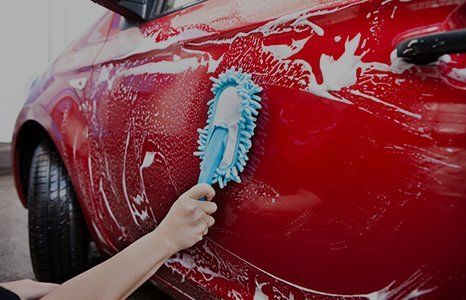 Washing car body
