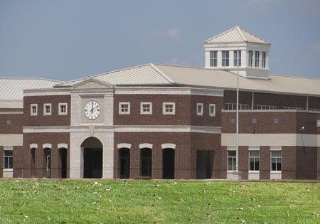 Brown School Building with Clock — Travelers Rest, SC — Guy M. Beaty Co., Inc.