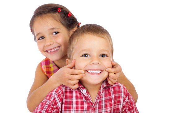 Family Dental Care — Two Children Smiling in Sacramento, CA