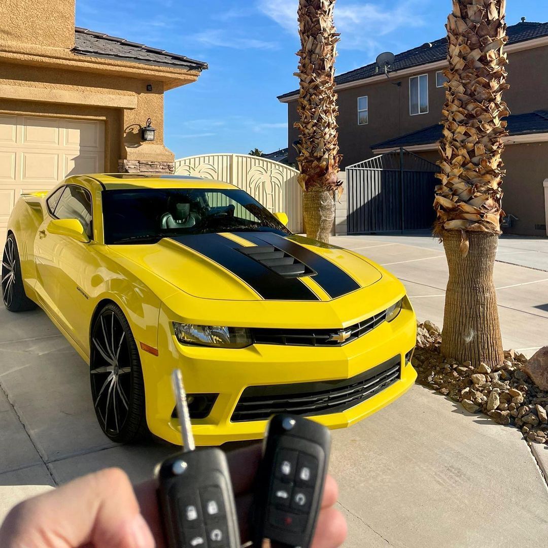 Yellow Camaro — Las Vegas, Nevada — Winged Key Lock Smith
