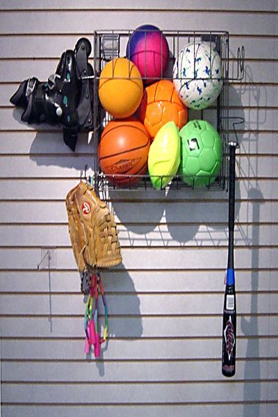 Sports Accessory Rack Holder Slatwall Organizer Accessory Option