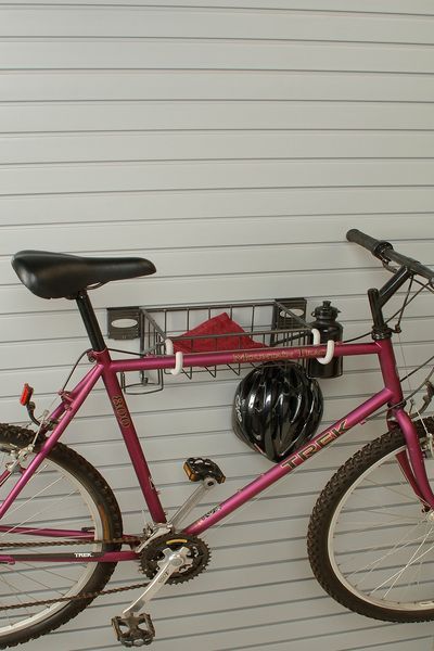 Horizontal Bike Rack Slatwall Organizer Accessory Option