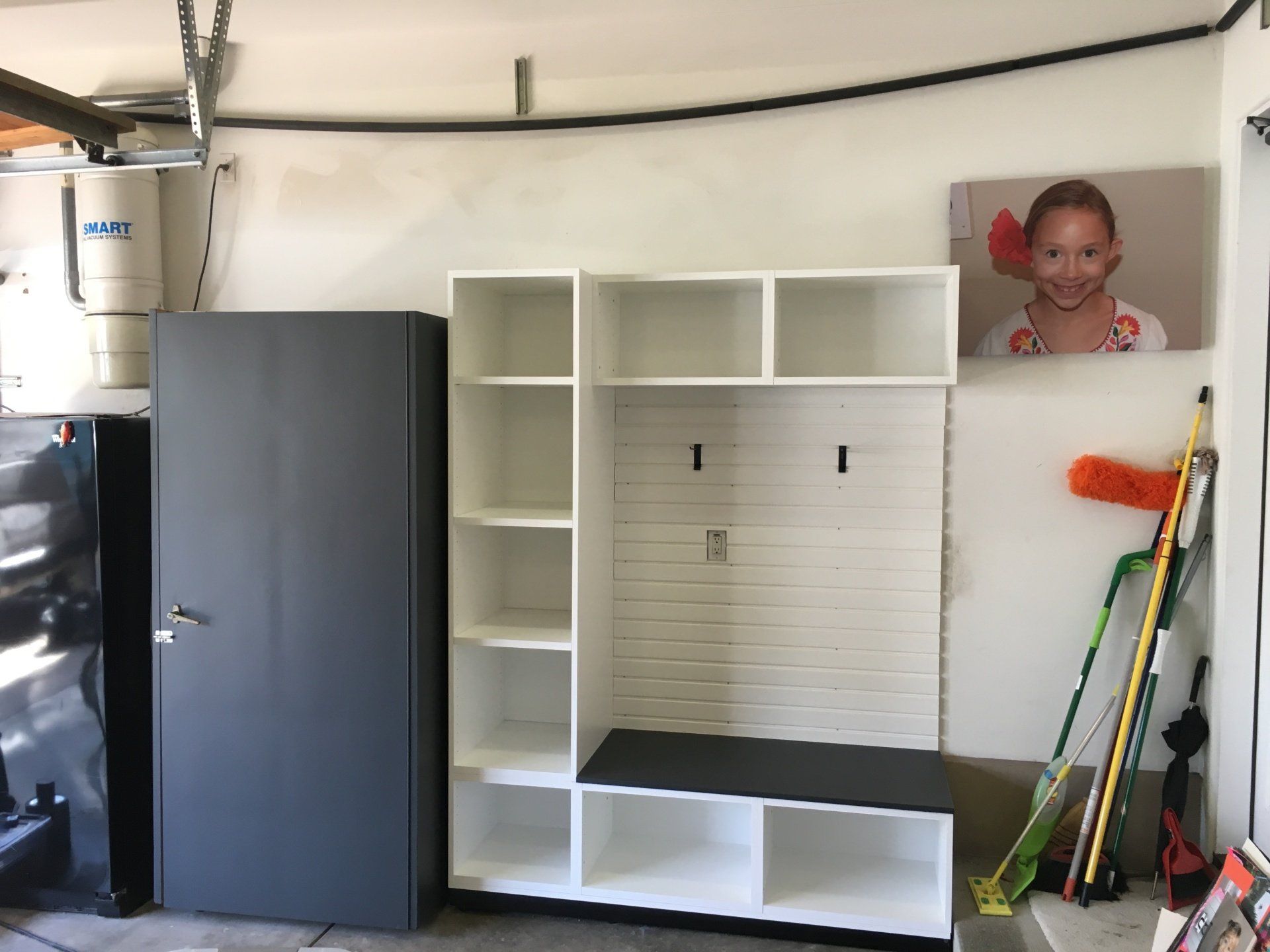 a garage mudroom storage