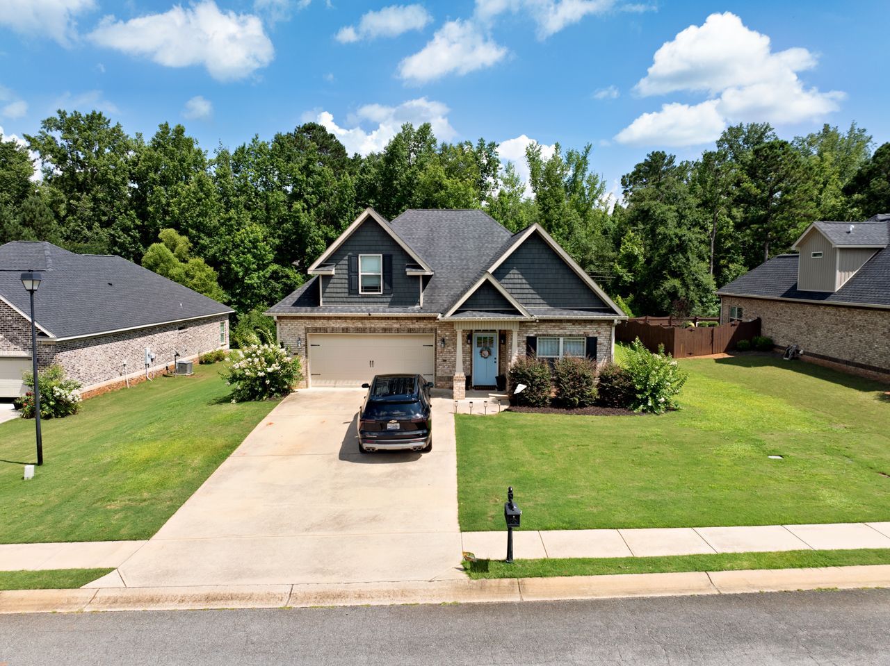 Curb appeal enhanced with Turf Magic lawn care in Forsyth
