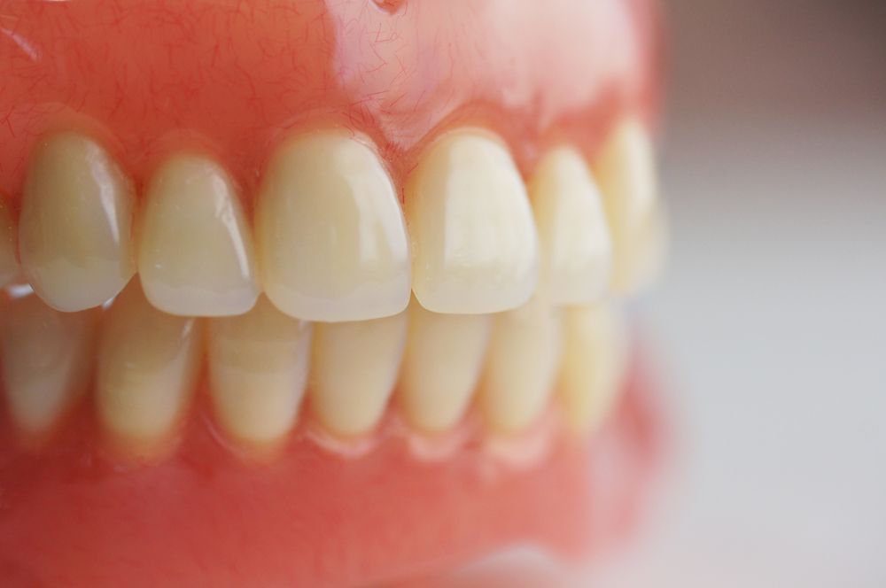 Close Up of Pink Denture