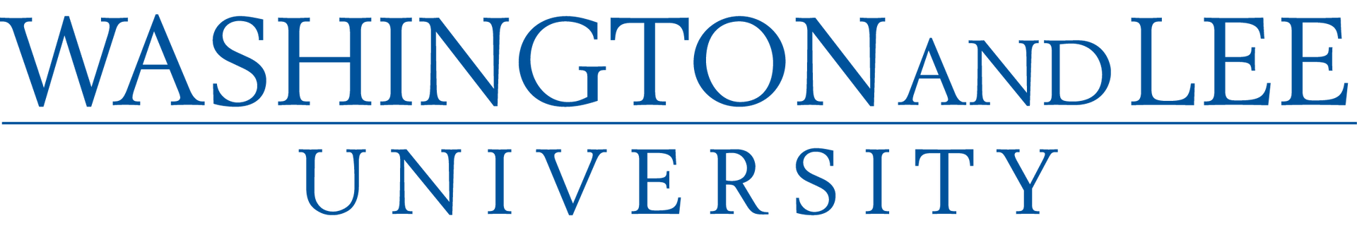 Washington and lee university logo on a white background