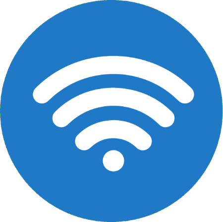 Blue Wifi icon 