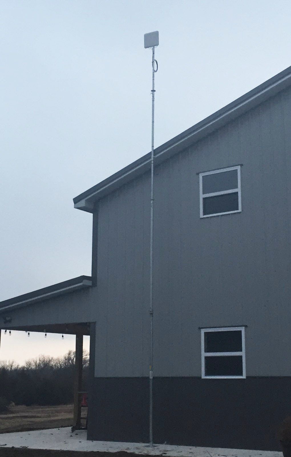 antenna on top of house