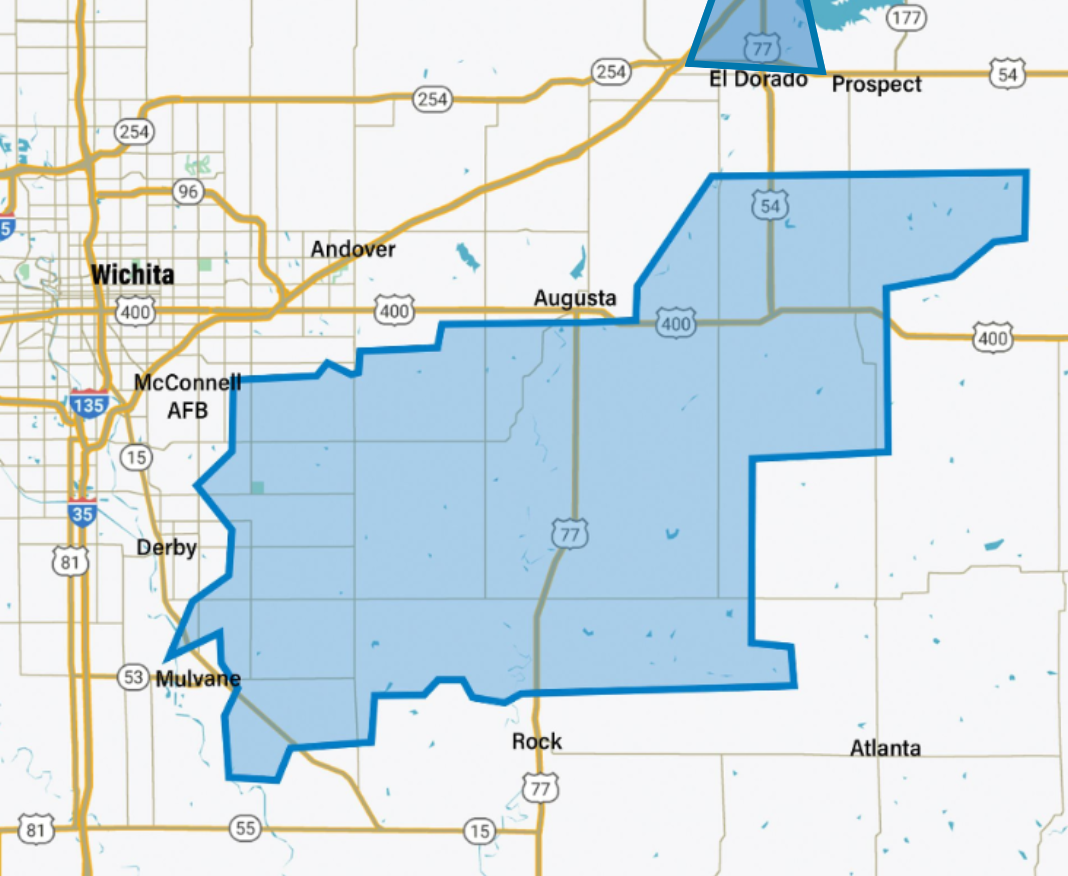 Velocity Fiber internet service area