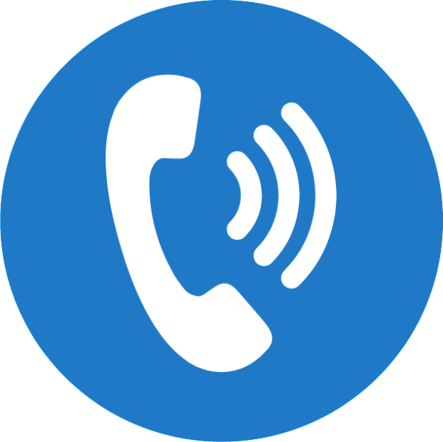Blue phone icon