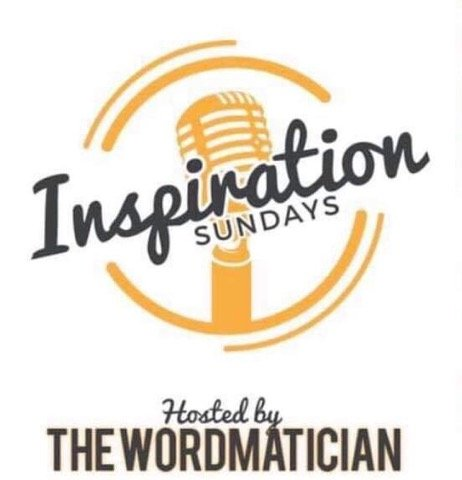A logo for inspiration sundays hosted by the wordmagician