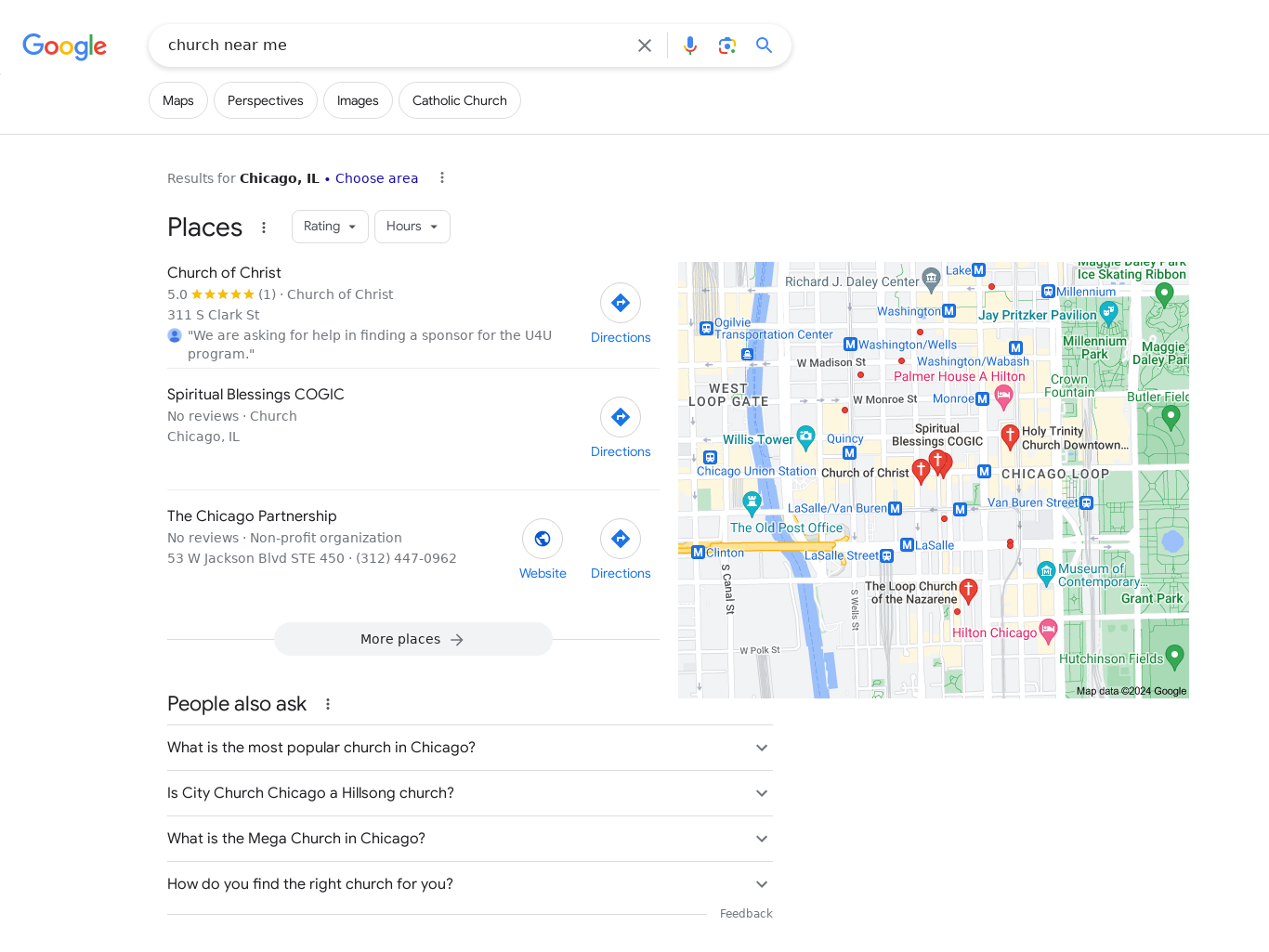 Screenshot of Google SERP