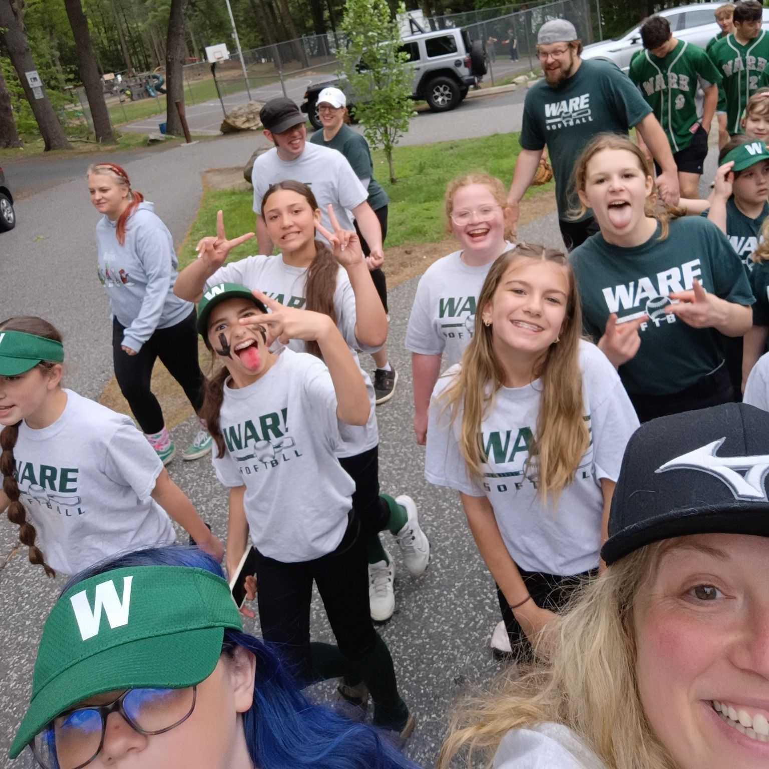 Opening day parade for Ware Softball