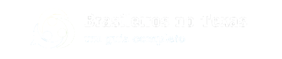 Brasileiros no Texas Logo White