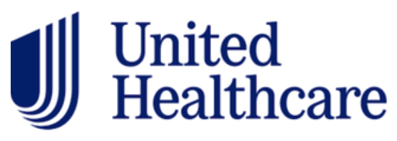 The logo for united healthcare is blue and white