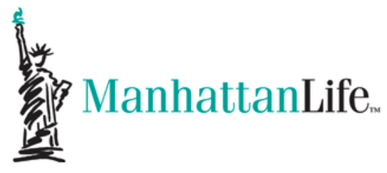 A manhattan life logo with a statue of liberty on it