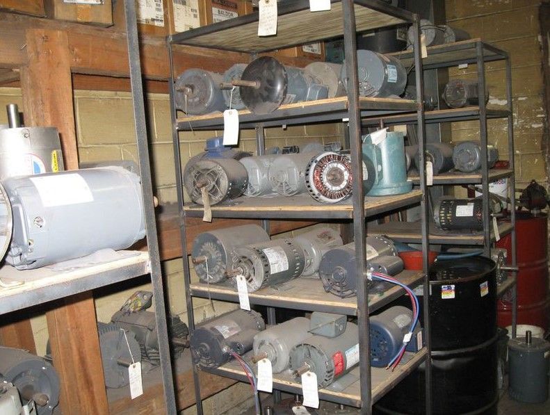 There are many different types of motors on the shelves