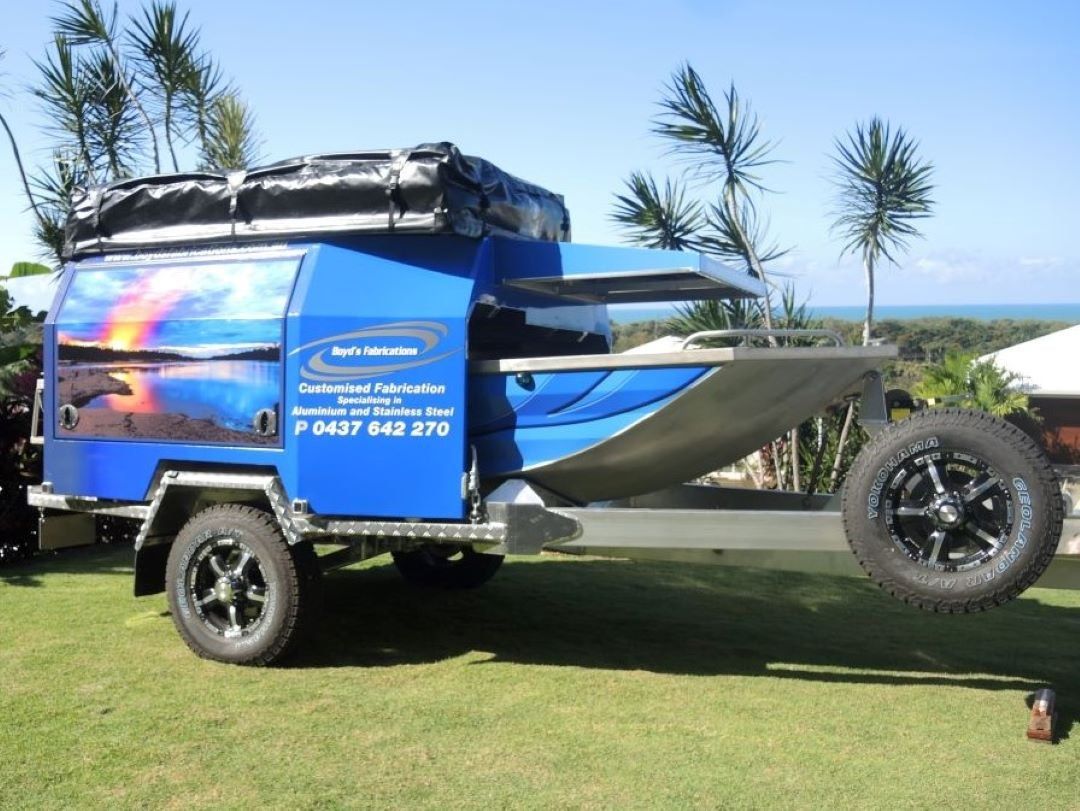 A Stainless Steel Item is Sitting on Top of a White Table — Boyd's Fabrications In Portsmith, QLD